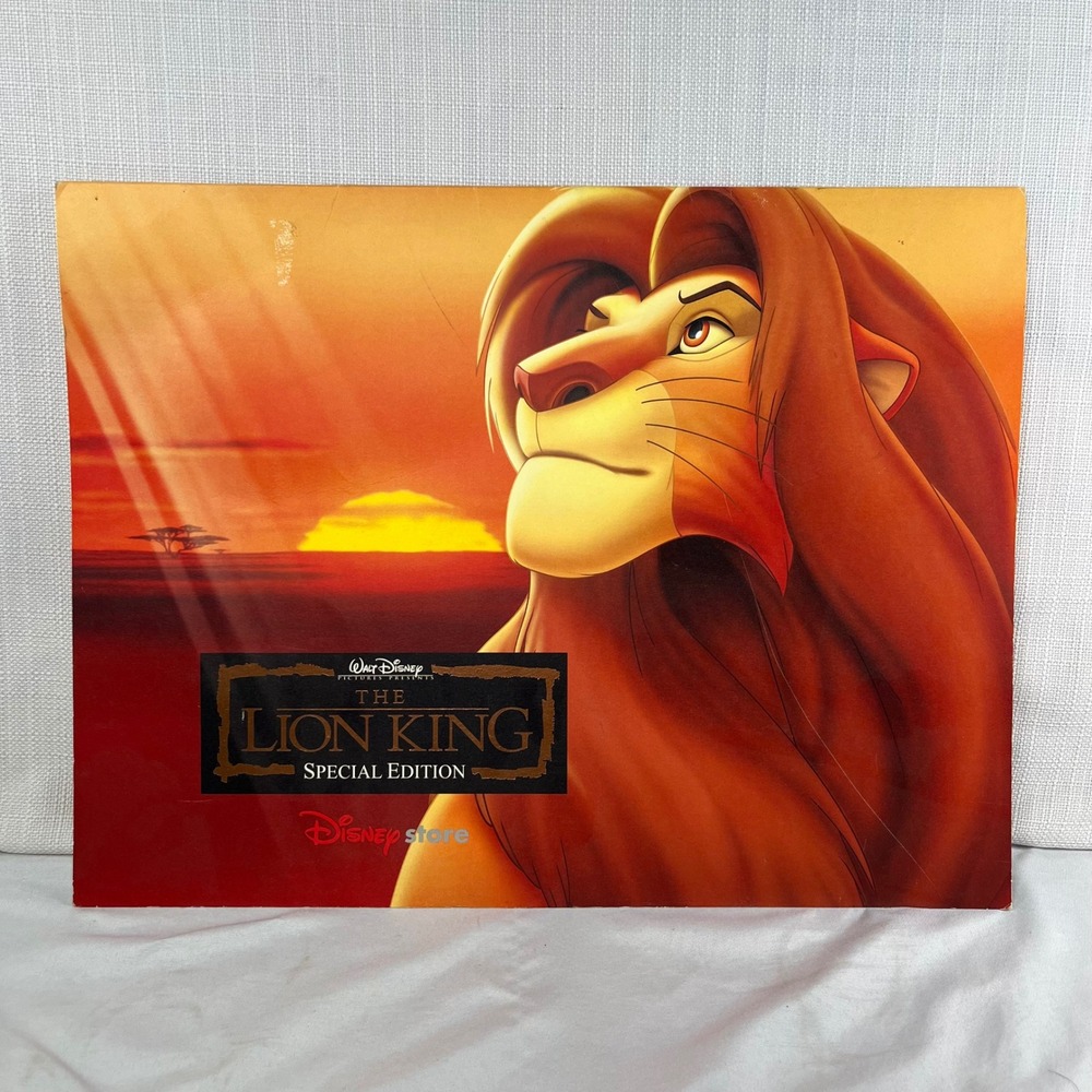 Disney Store The Lion King Special Edition Lithograph Set 4 Prints with Folder
